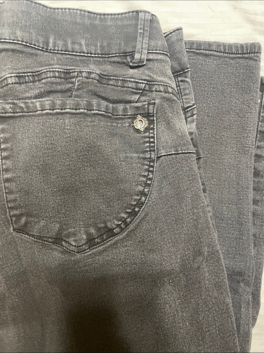 Democracy Black Women's Jeans with Branded Waist Label